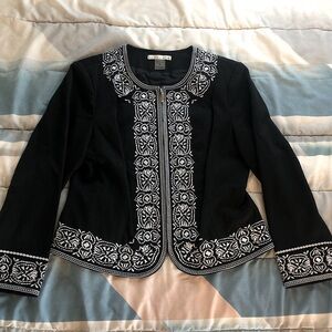NWOT Women’s Embroidered Jacket / Blazor | Petite 10 | Peter Nygard